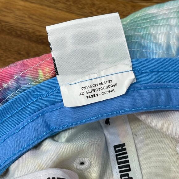 Lot of 2 Bucket Hats Tie Dye Floral Embroidered Cotton Summer Vacation Hippie - Picture 10 of 16